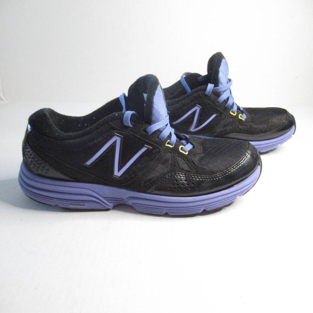 New Balance Womens 677 Cardio Comfort Running Shoes Black WX677BP Lace Up 8.5B